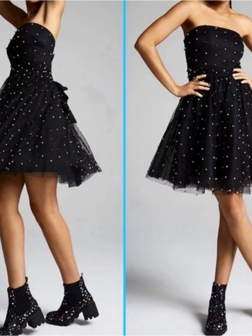 Vintage Betsey Johnson Strapless Cocktail Dress